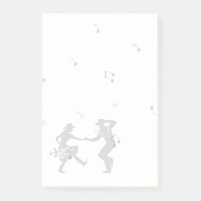 Country Music Dancing Music Post-it Notes (Front)