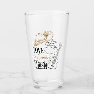 Country Music Glass