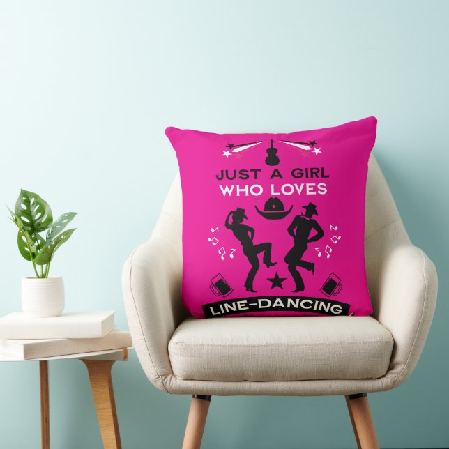 Country Music Line Dancing  Cushion (Chair)