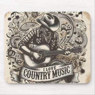 Country music mouse pad. mat
