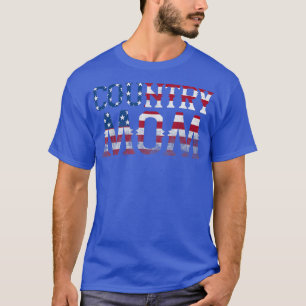 Country Music Mum Vintage American Flag384 T-Shirt