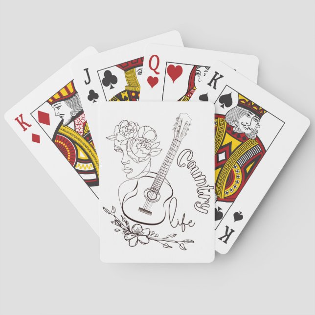 Country Music Playing Cards (Back)