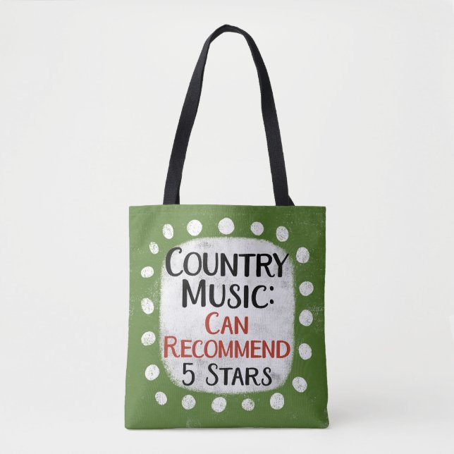 Country Music Review 5 Stars Tote Bag (Front)