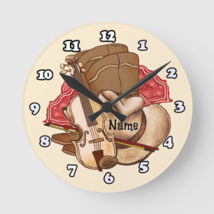 Country Music  Round Clock