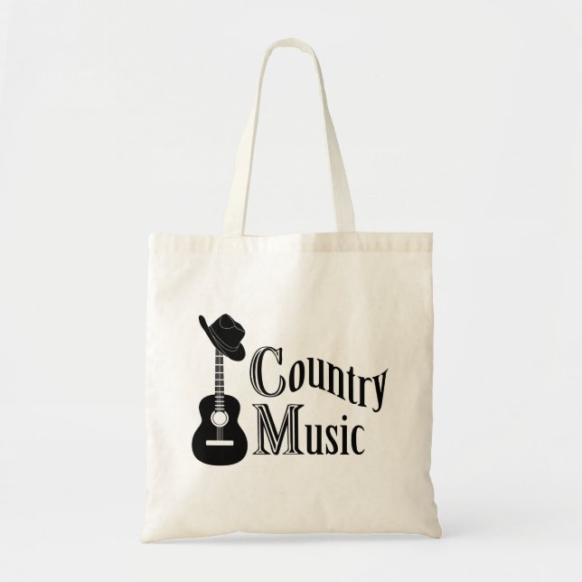 Country music tote bag (Front)