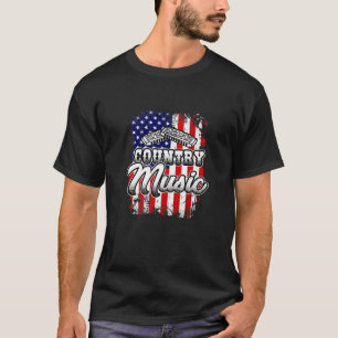 Country Music Western Country Harmonica American F T-Shirt