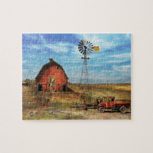 Country - ND - Dirt farming 1936 Jigsaw Puzzle (Horizontal)