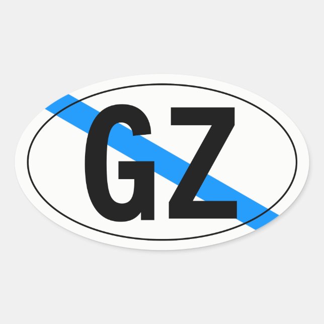 "country" of Galicia Oval Sticker (Front)