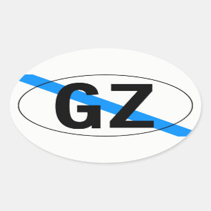 "country" of Galicia Oval Sticker