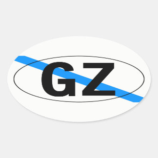 "country" of Galicia Oval Sticker
