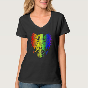 Country Of Poland Gay Pride Eagle Polish Gay Pride T-Shirt