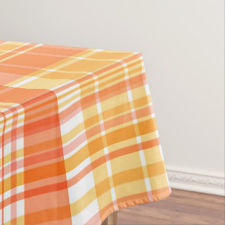 Country Orange Yellow Plaids Tablecloth