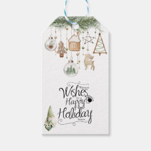 Country Ornaments Gingerbread Deer Tree Gift Tags