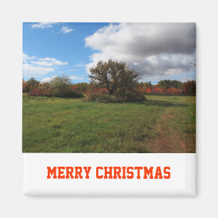 Country peaceful landscape photography Christmas Magnet
