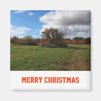 Country peaceful landscape photography Christmas Magnet