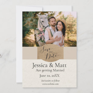 Country Photo Save the Date