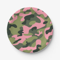 Country Pink Green Army Camo Camouflage Birthday