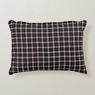 Country Plaid/Black Decorative Cushion