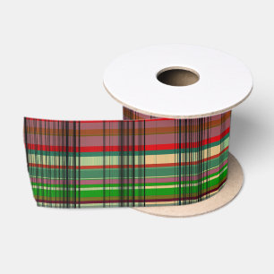 Country plaid satin ribbon