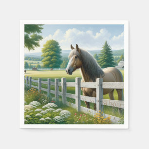 Country Pony Horse Birthday Party Napkin