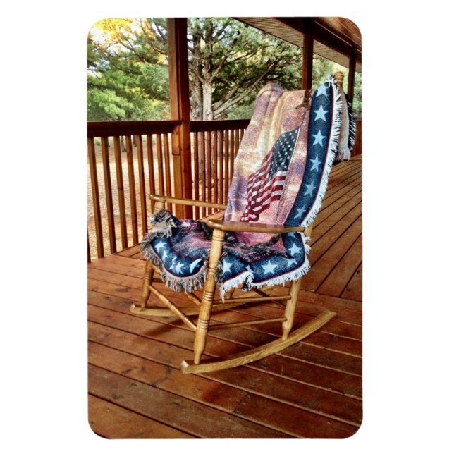 Country Porch Rocking Chair Flexible Magnet (Vertical)