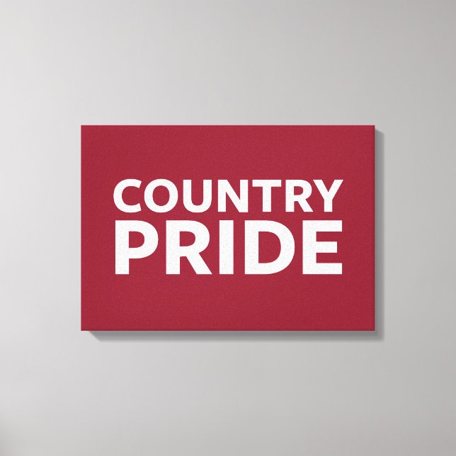 Country Pride Canvas Print (Front)