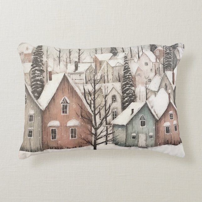 Country/Primitive Houses ACCENT PILLOW (Front)