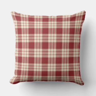 Country/Primitive Red Plaid Cushion