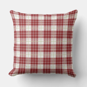 Country/Primitive Red Plaid Cushion