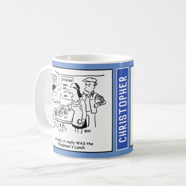 Country Pub with Ploughman's Lunch. Coffee Mug (Front Left)