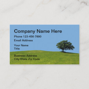 Country Real Estate And Land Sales Business Card