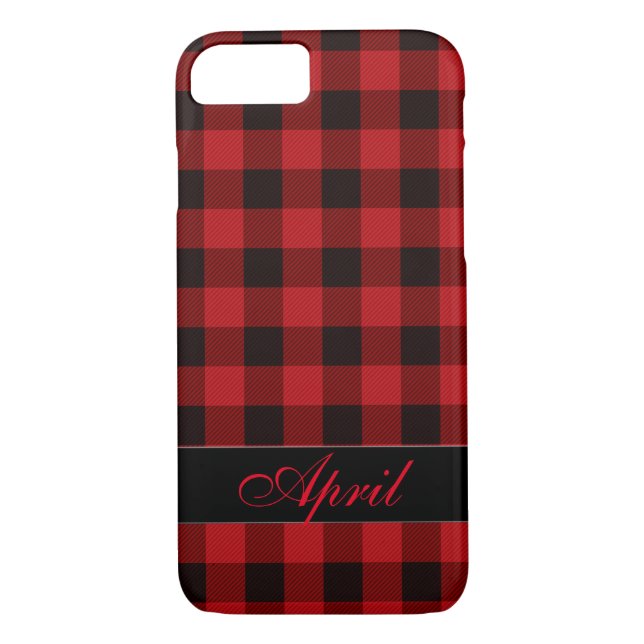 Country red and black plaid Case-Mate iPhone case (Back)
