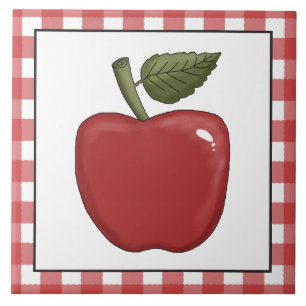 Country Red apple kitchen tile