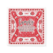 Country Red Bandanna Summer Family Reunion 