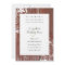 Country Red Barn Wood Wedding Invitation