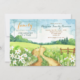 Country Road Family Reunion Invitation