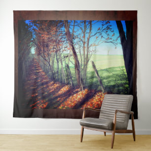 Country Road” Fine Art Landscape Print Tapestry