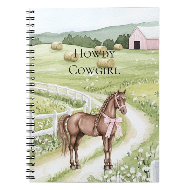 Country Road Horse Notebook (Front)