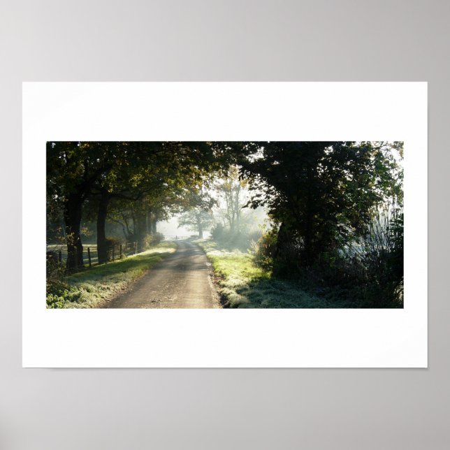 Country Road in Cheshire Poster (Front)