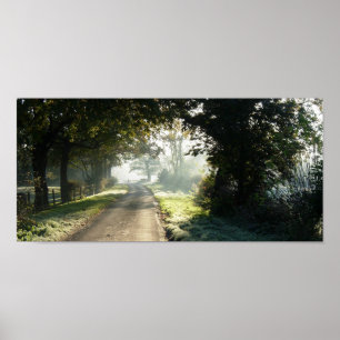 Country Road in Cheshire Poster