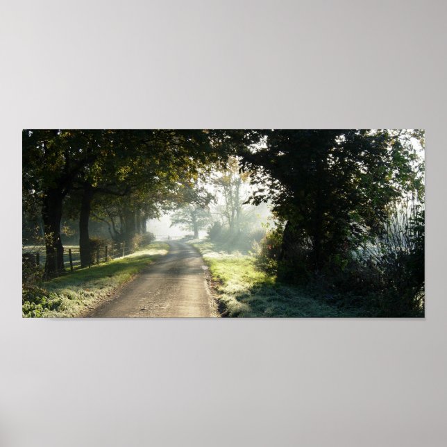 Country Road in Cheshire Poster (Front)