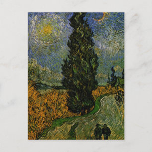 Country road in Provence - Van Gogh Postcard