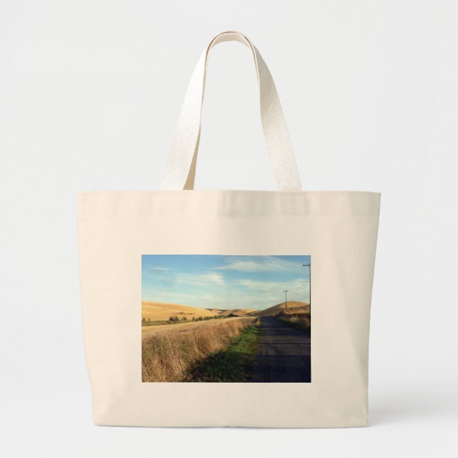 Country road large tote bag (Front)