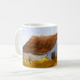 Country Road Mug rural large barn field autumn