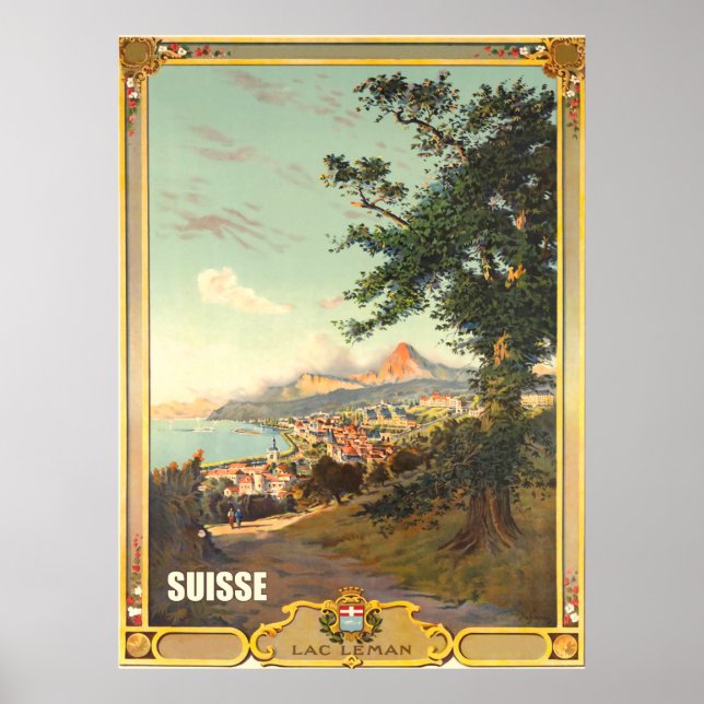 Country Road Near Lac Leman, Suisse Poster (Front)