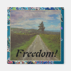 Country road to roam magnet