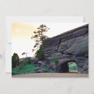 country road tunnel invitation