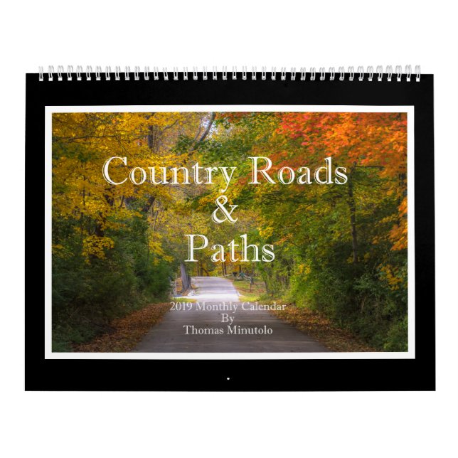 Country Roads & Paths Monthly Calendar (Cover)