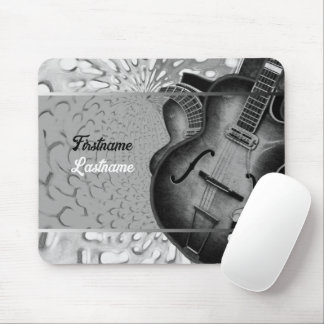 Country Rock Music Semi-Grunge Electric Guitar Mouse Mat