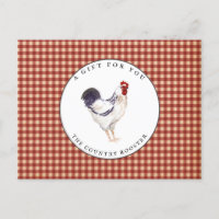  Country Rooster Farmhouse Gift Certificate